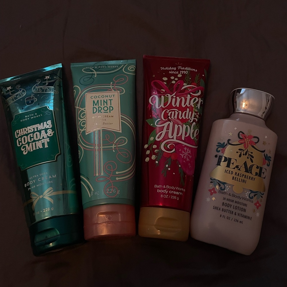 Bath & Body Works Holiday Christmas Body Lotion Lot NWT